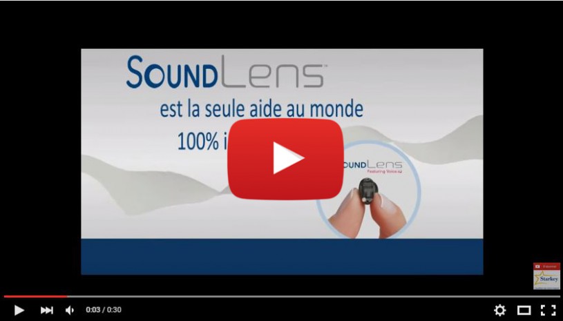 Vidéo sur l'appareil auditif SoundLens de la marque Starkey