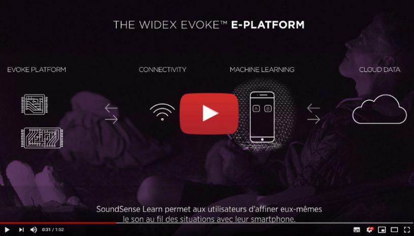 Vidéo sur la technologie Evoke SoundSense Learn de la marque WIDEX