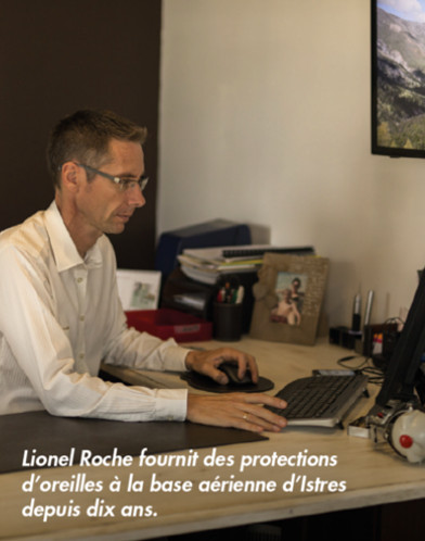 Lionel Roche professionnel de l'audition propose des protections auditive à la base aérienne d'Istres