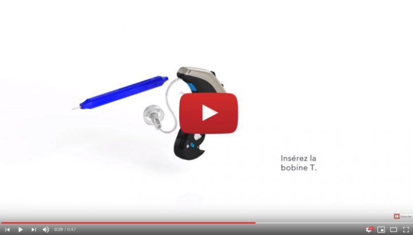 Tutoriel proposé par la marque SIGNIA pour savoir comment ajouter une Bobine T à votre aide auditive