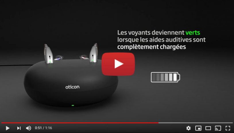 Vidéo "Conseils utilisation aides auditives rechargeables" de la marque OTICON