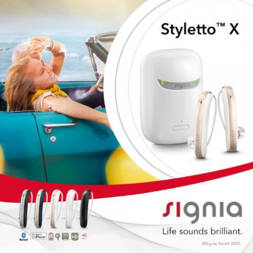 Les aides auditives Styletto X de Signia sont chez vos audioprothésites AUDITION CONSEIL