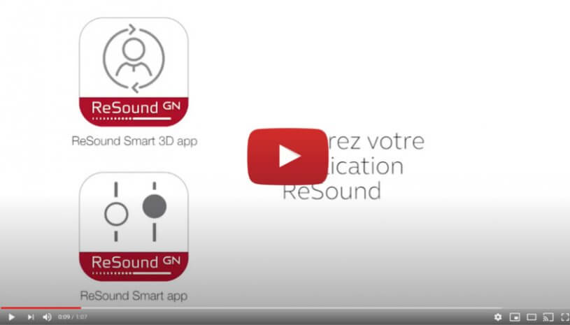Vidéo "ReSound Smart 3D - Comment régler les aigus, médiums et graves." de la marque OTICON