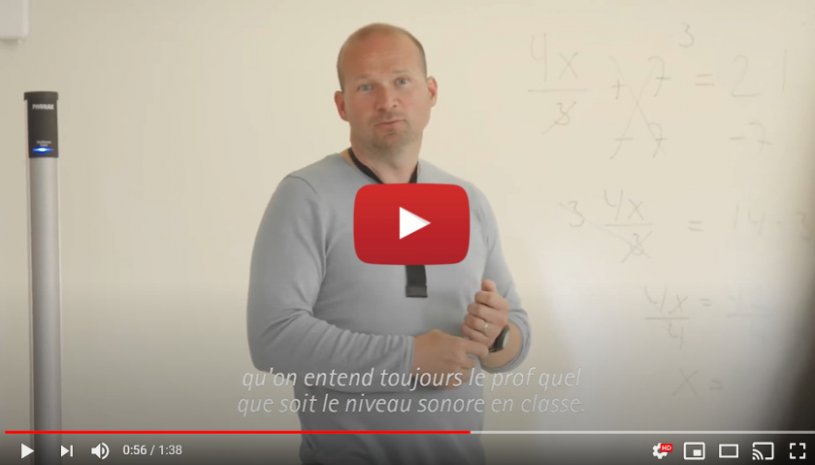 Vidéo "Technologie Roger™ : des enseignants et des élèves témoignent" de la marque PHONAK