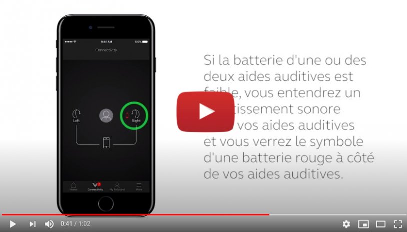 Vidéo "ReSound Smart 3D - Vérifier l'état de la batterie" de la marque RESOUND