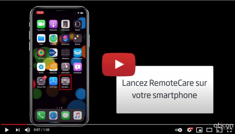 Vidéo "Comment créer un compte sur l'application Oticon RemoteCare ?" de la marque OTICON