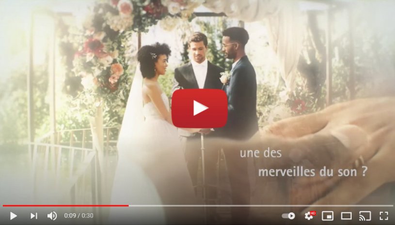 Vidéo "Entendre sa fille à son mariage ... avec Phonak Audéo™ Paradise" de la marque PHONAK