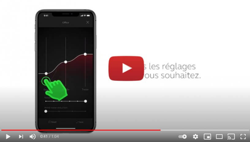 Vidéo "ReSound Smart 3D - Comment enregistrer des réglages de Sound Enhancer en Favori" de la marque RESOUND