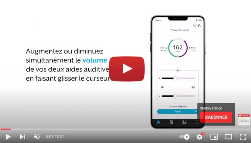 Vidéo "Starkey France - Appli Thrive - Muet" de la marque STARKEY