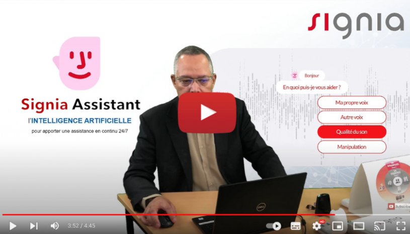 Vidéo "Signia Assistant : du point de vue de l’audioprothésiste (épisode 3/4) | Signia, aides auditives" de la marque SIGNIA