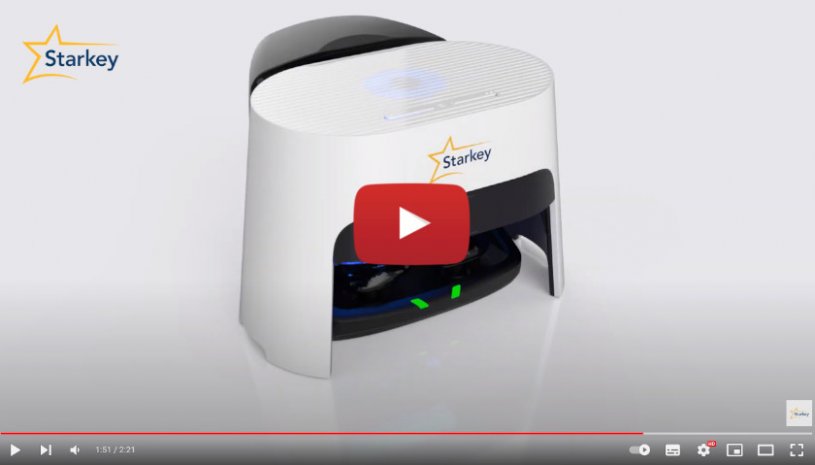 Vidéo : Dry cap UV 3 : station de séchage 100% compatible avec tout type d'aides auditives - Starkey France - Audition Conseil