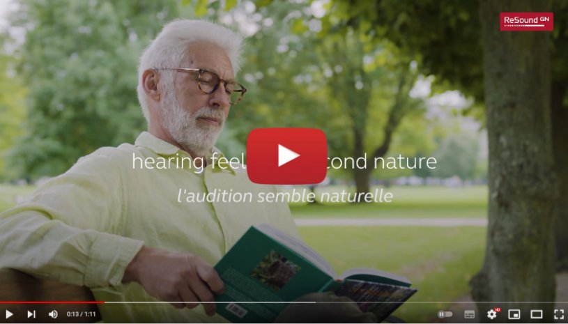 Vidéo : ReSound - vers une audition organique - Audition Conseil