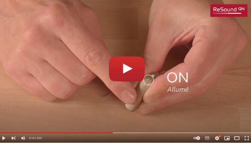 Vidéo : Comment allumer éteindre le ReSound ONE contour BTE - Audition Conseil